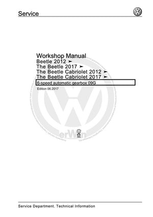 Workshop manual sample — cover (page 1)