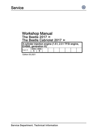 Workshop manual sample — cover (page 1)