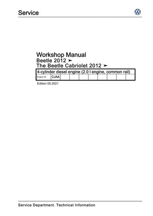 Workshop manual sample — cover (page 1)