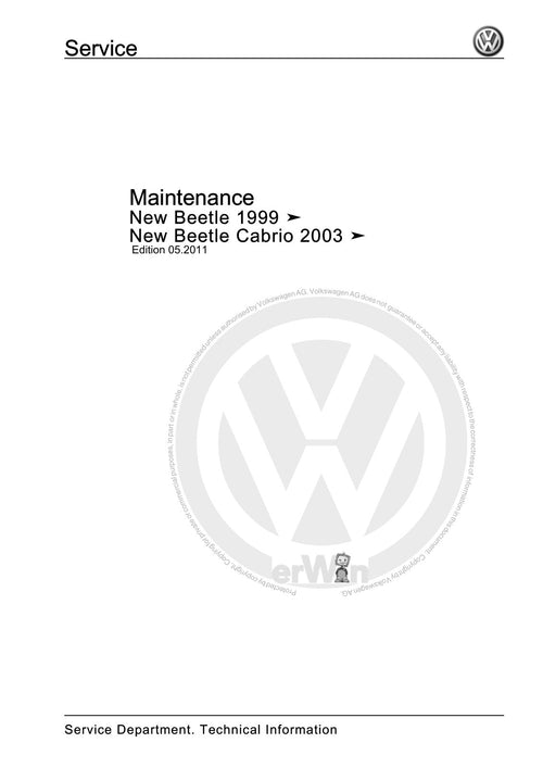 Workshop manual sample — cover (page 1)
