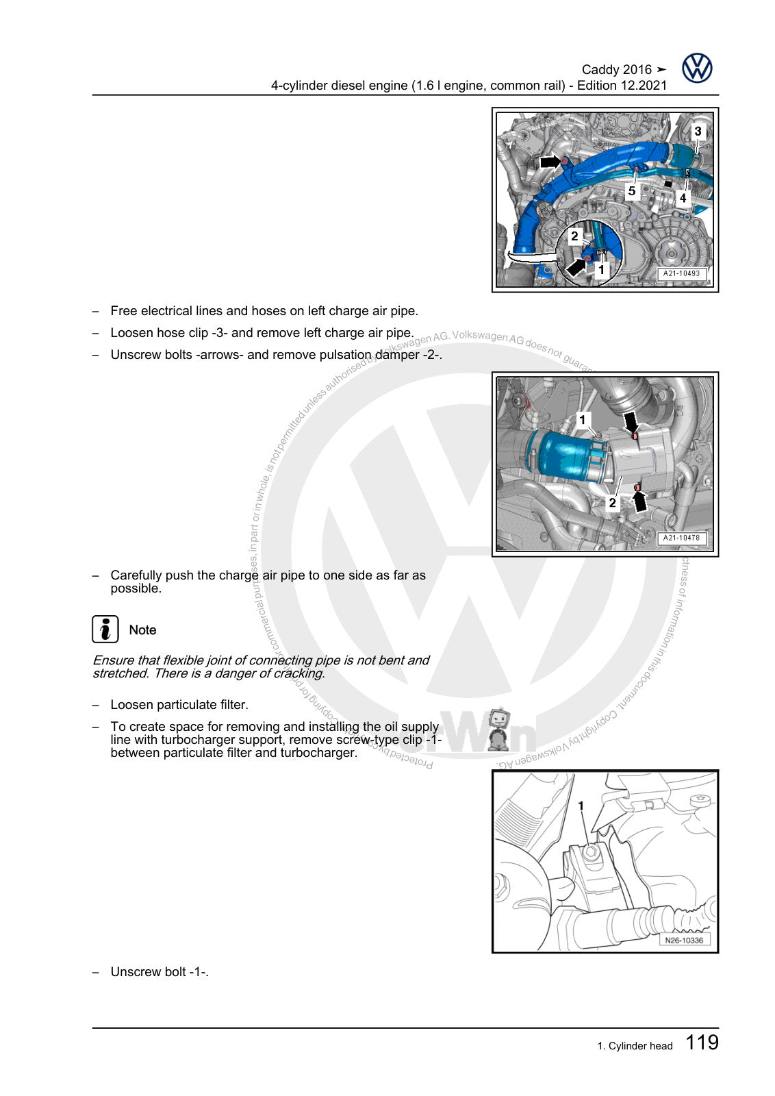 Workshop manual sample — interior (page 127)