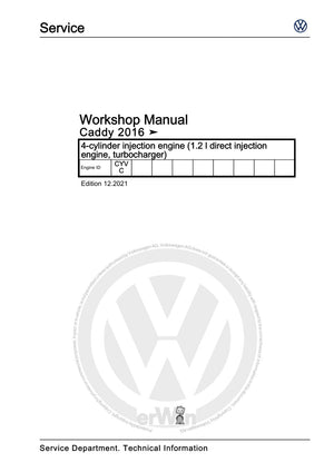 Workshop manual sample — cover (page 1)