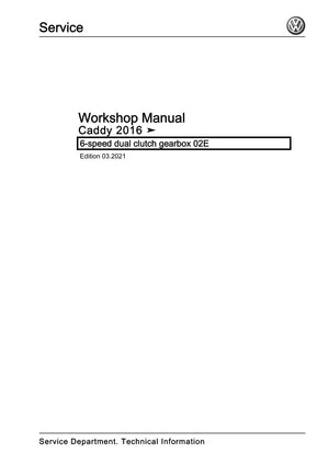 Workshop manual sample — cover (page 1)