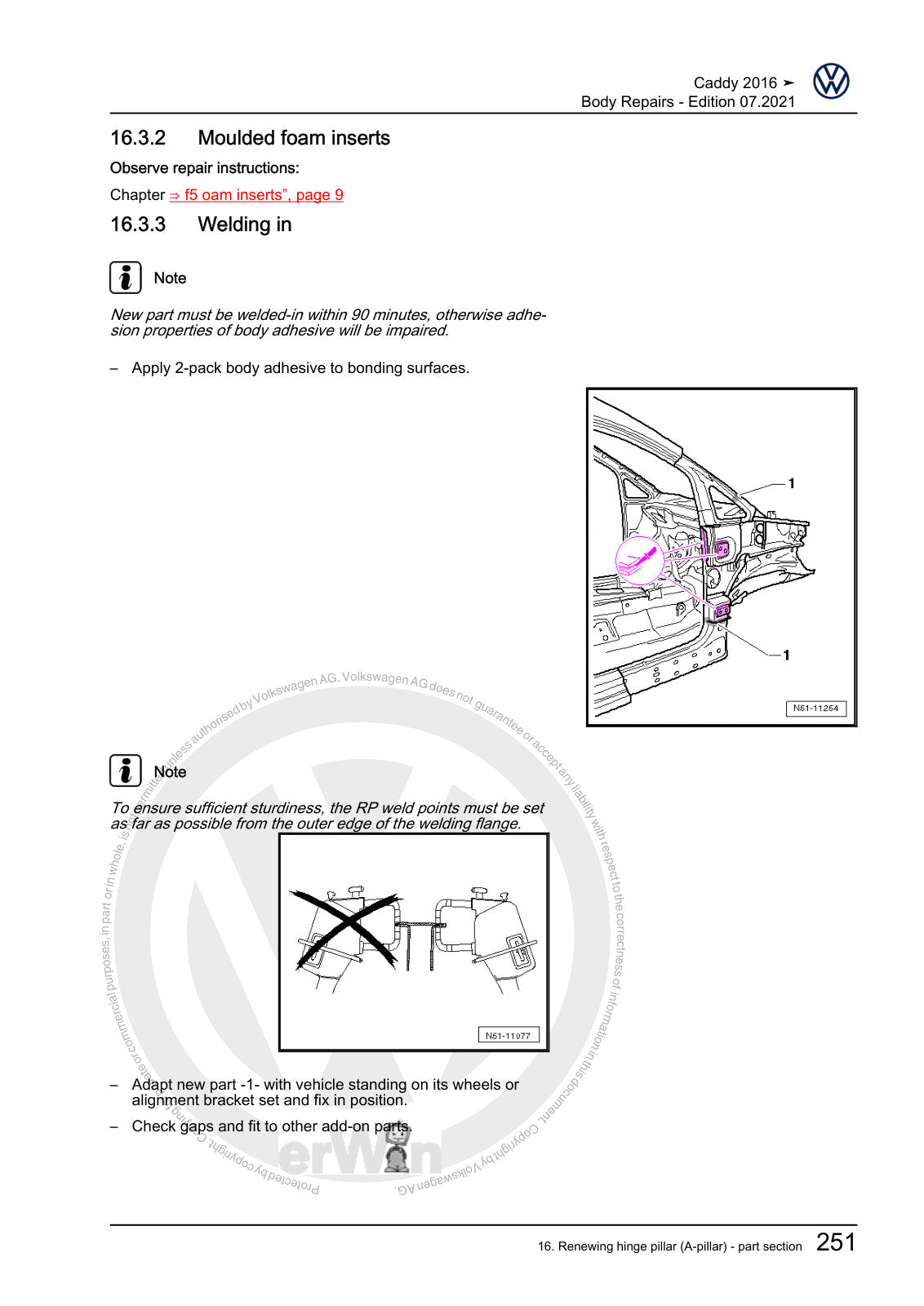 Workshop manual sample — interior (page 259)