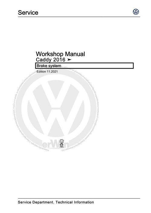 Workshop manual sample — cover (page 1)