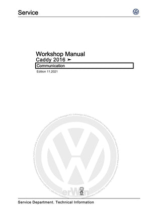 Workshop manual sample — cover (page 1)