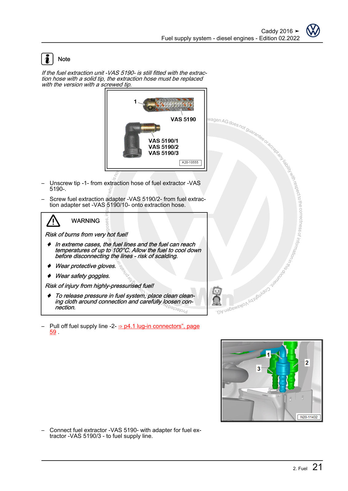 Workshop manual sample — interior (page 25)