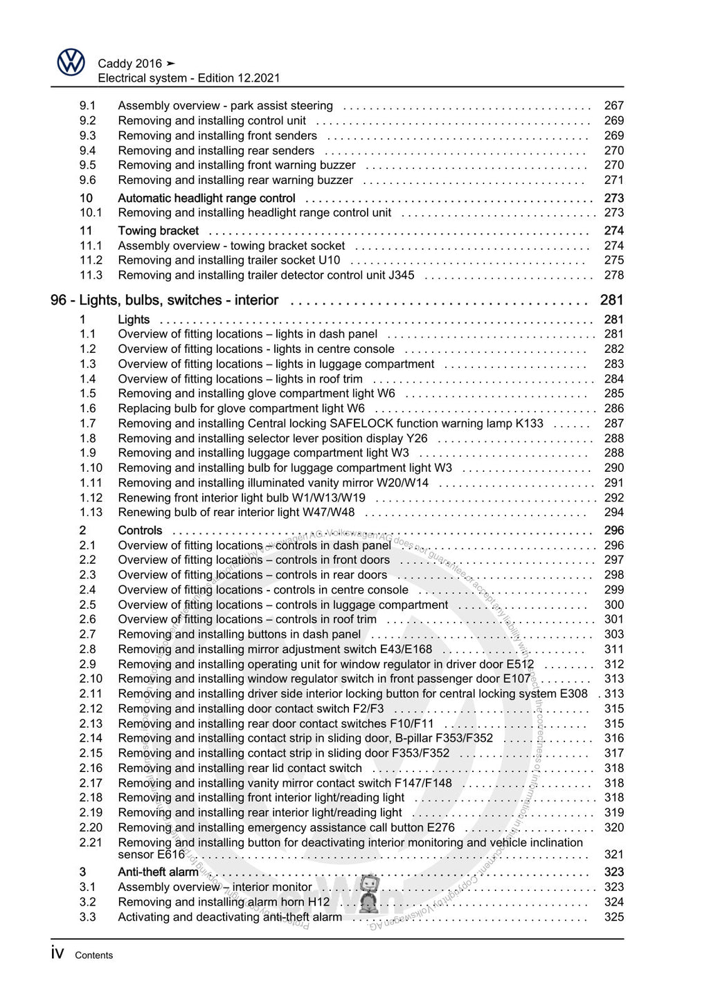 Workshop manual sample — interior (page 6)