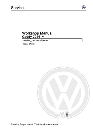 Workshop manual sample — cover (page 1)