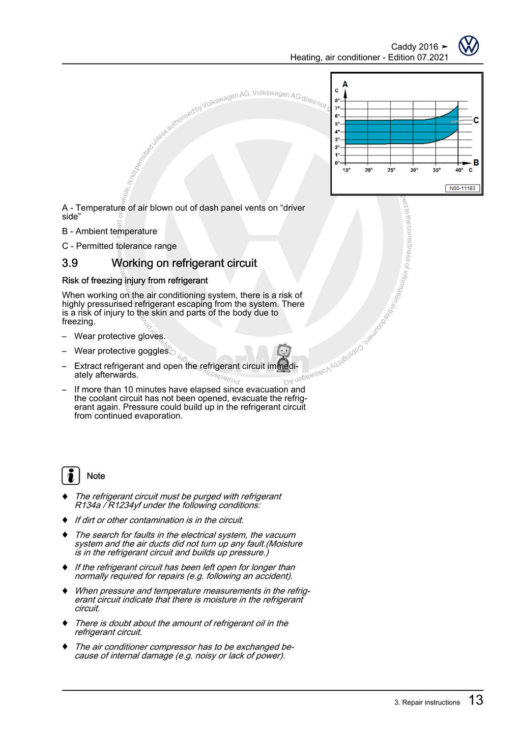 Workshop manual sample — interior (page 19)