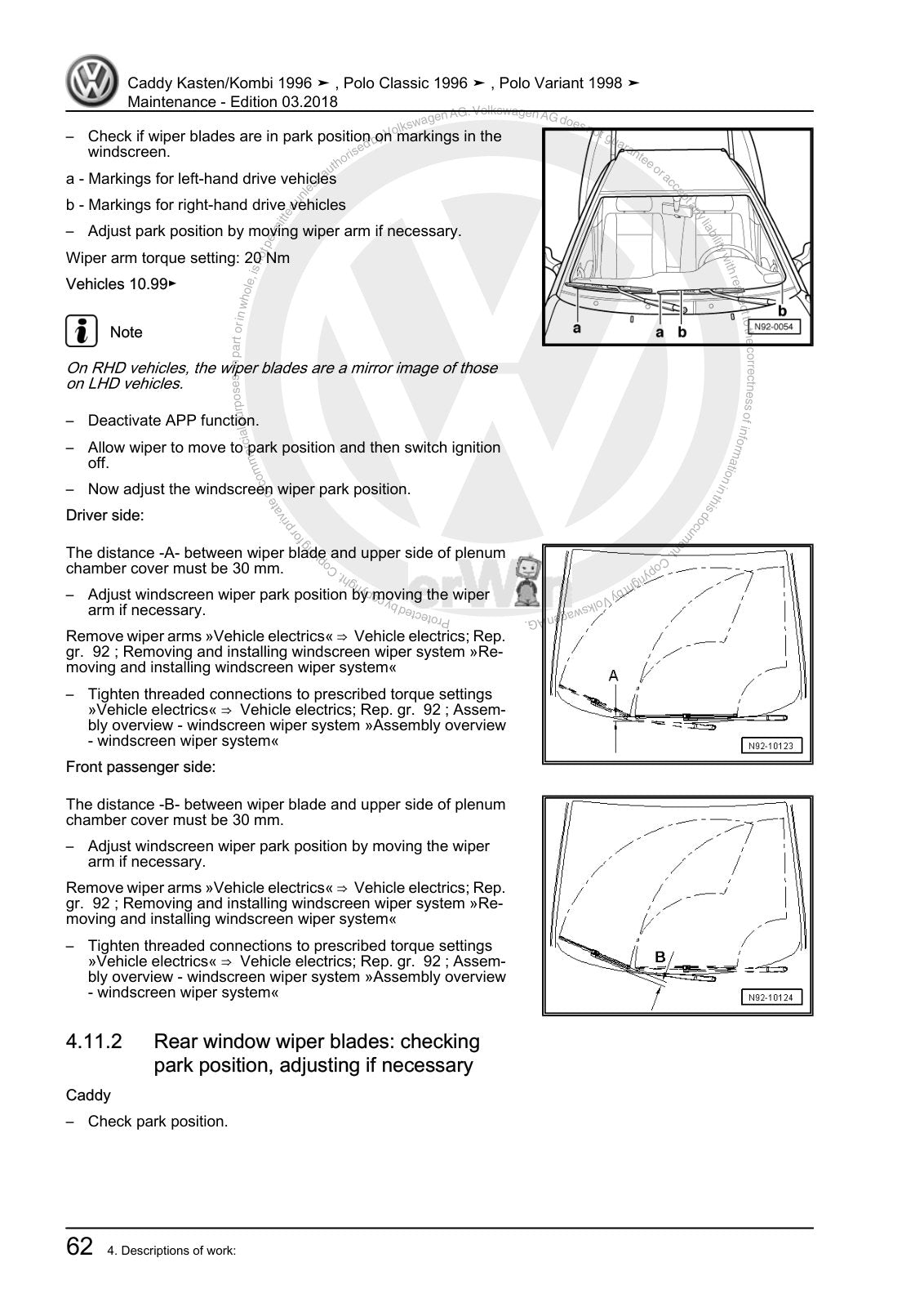 Workshop manual sample — interior (page 66)