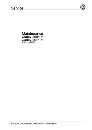 Workshop manual sample — cover (page 1)