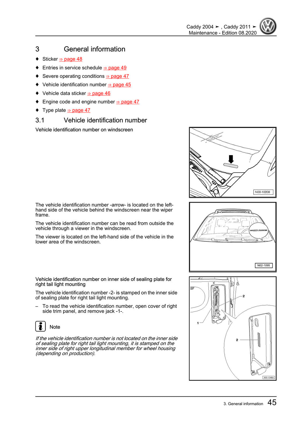 Workshop manual sample — interior (page 49)