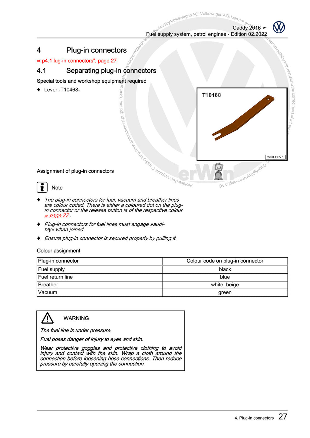 Workshop manual sample — interior (page 31)
