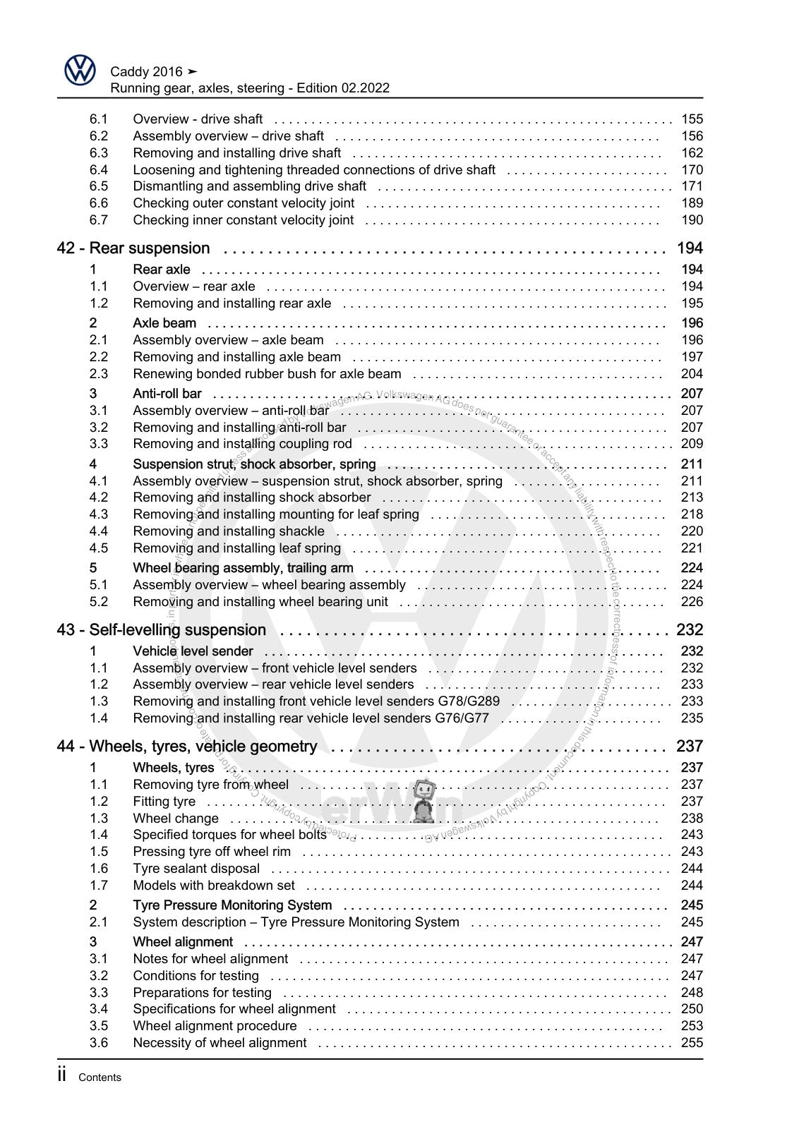 Workshop manual sample — interior (page 4)