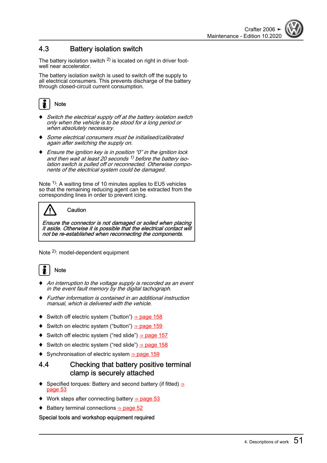 Workshop manual sample — interior (page 55)