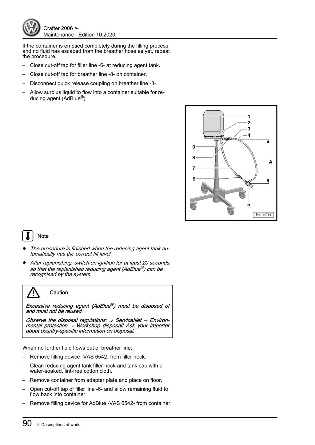 Workshop manual sample — interior (page 94)