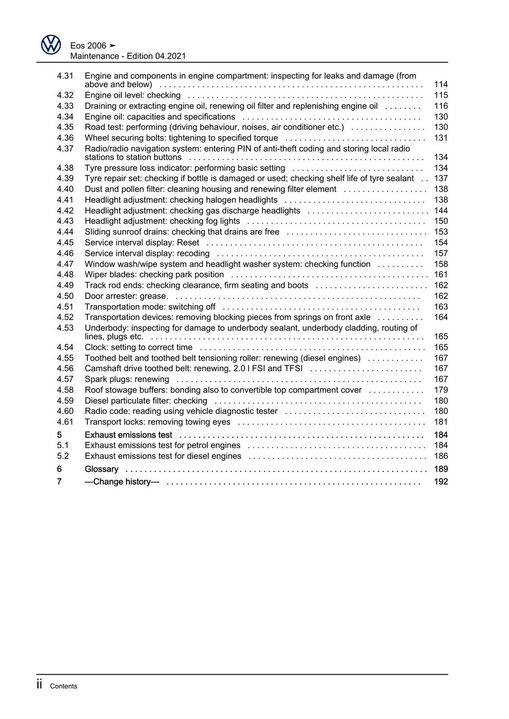 Workshop manual sample — interior (page 4)