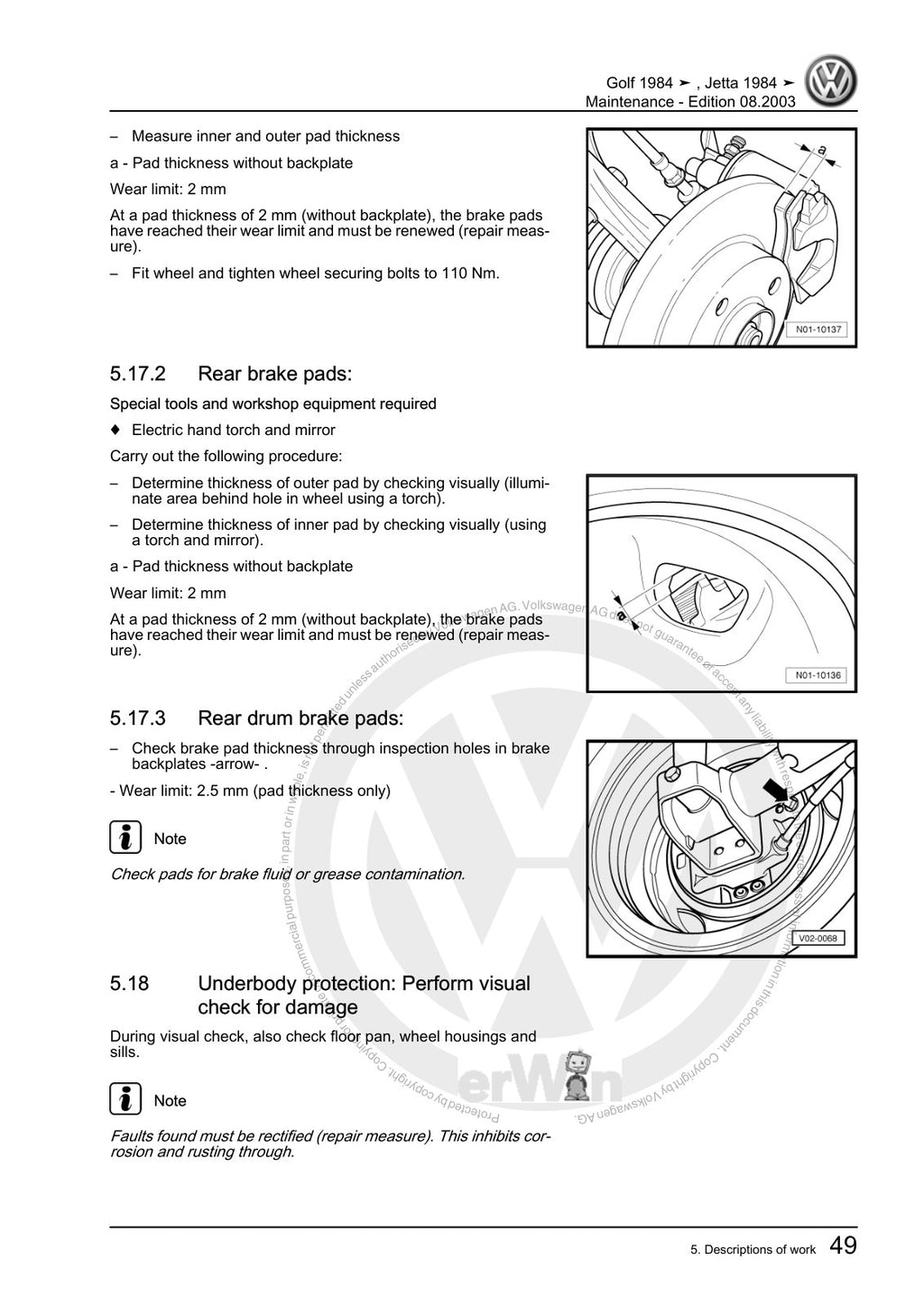 Workshop manual sample — interior (page 53)