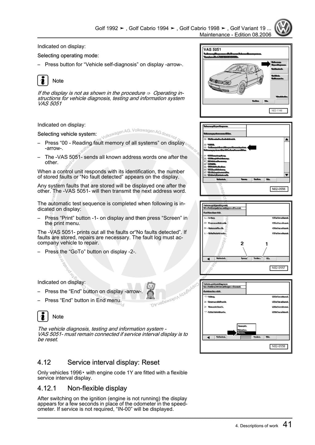 Workshop manual sample — interior (page 45)