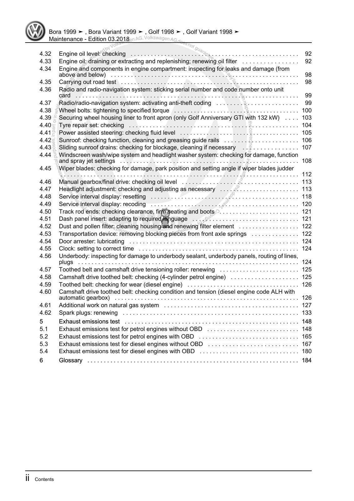 Workshop manual sample — interior (page 4)
