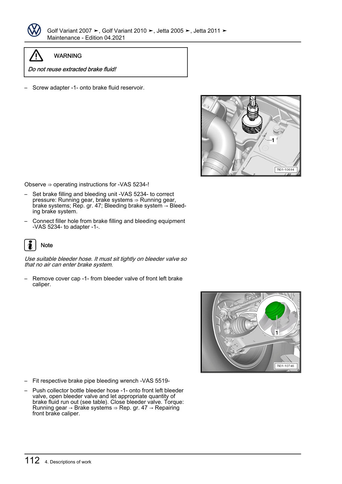 Workshop manual sample — interior (page 116)