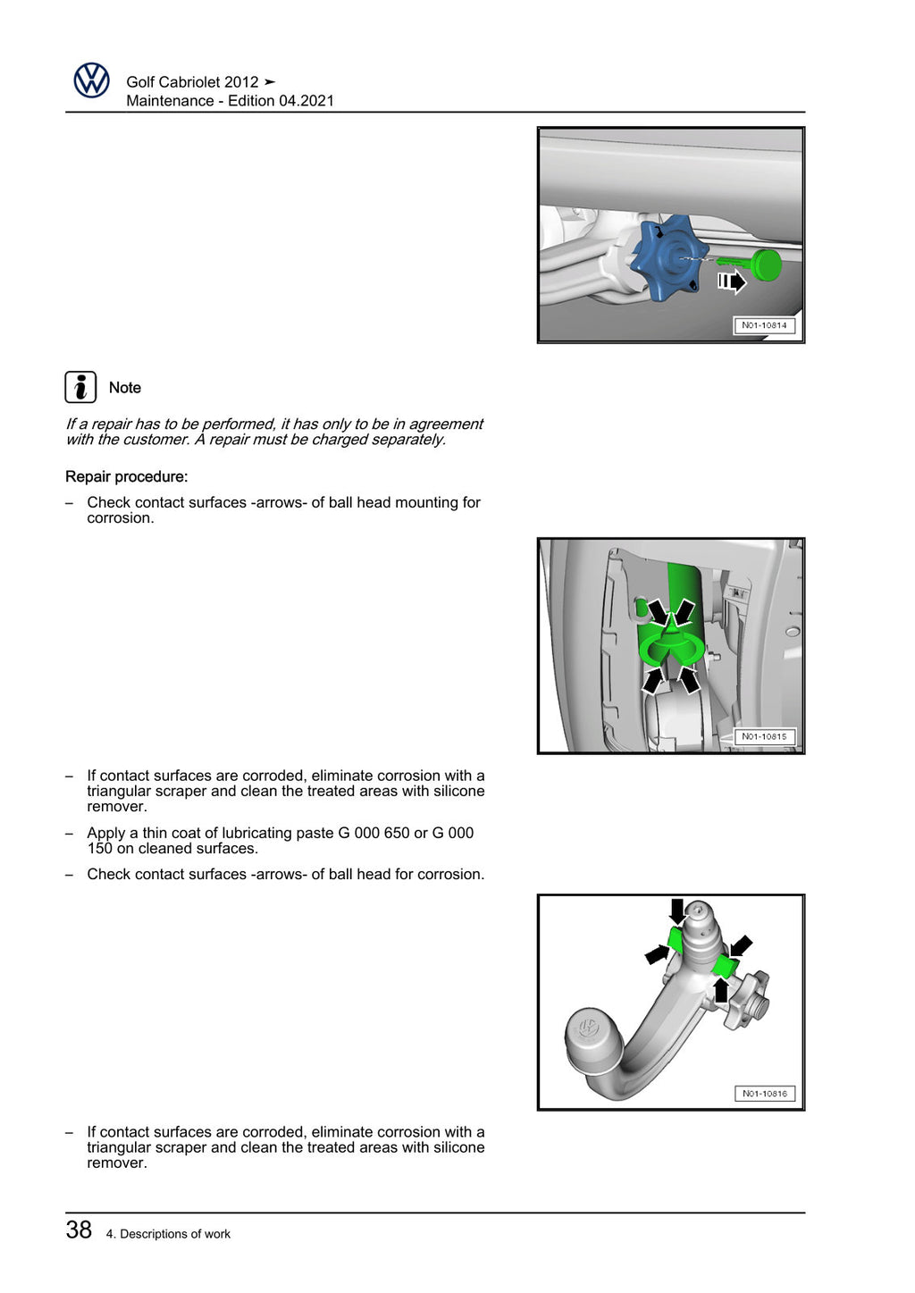 Workshop manual sample — interior (page 42)