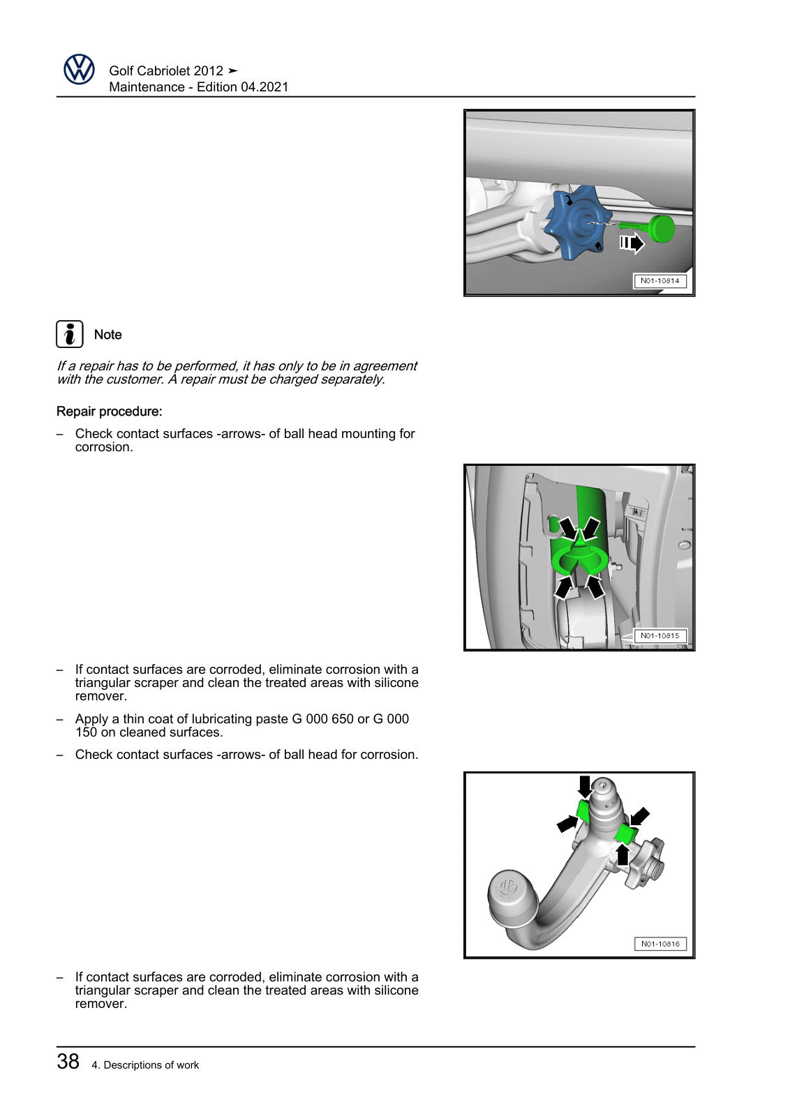 Workshop manual sample — interior (page 42)