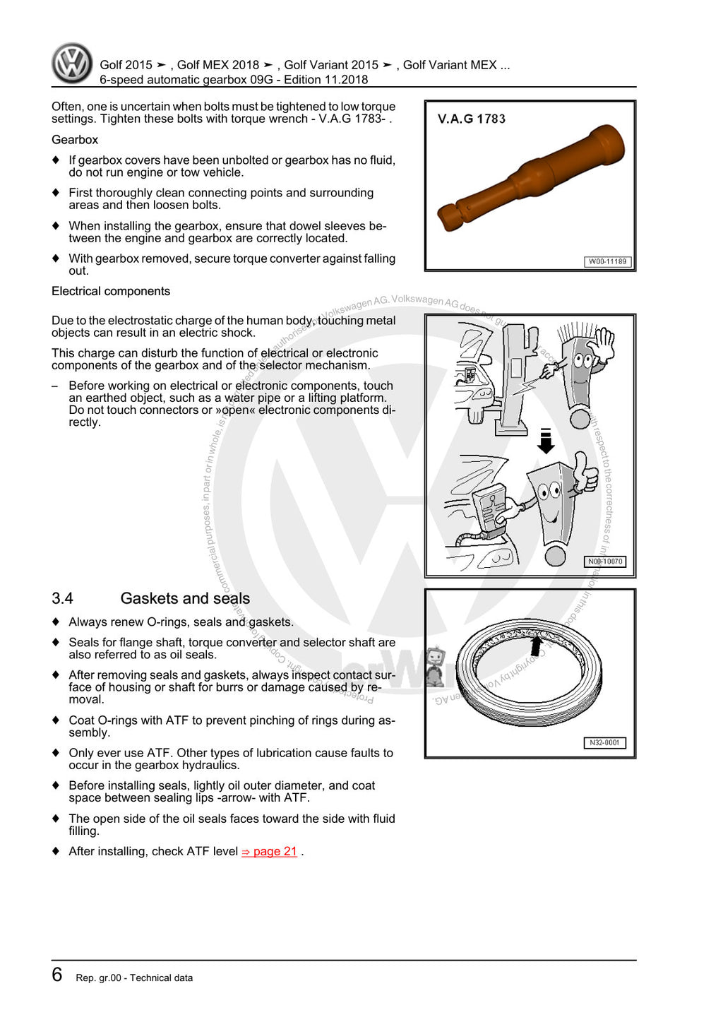Workshop manual sample — interior (page 10)