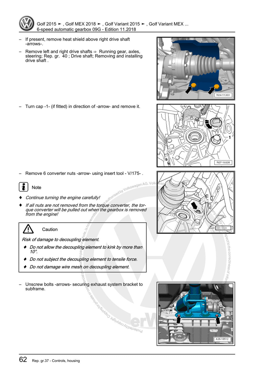 Workshop manual sample — interior (page 66)