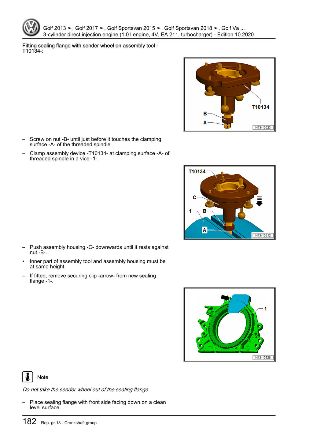 Workshop manual sample — interior (page 188)