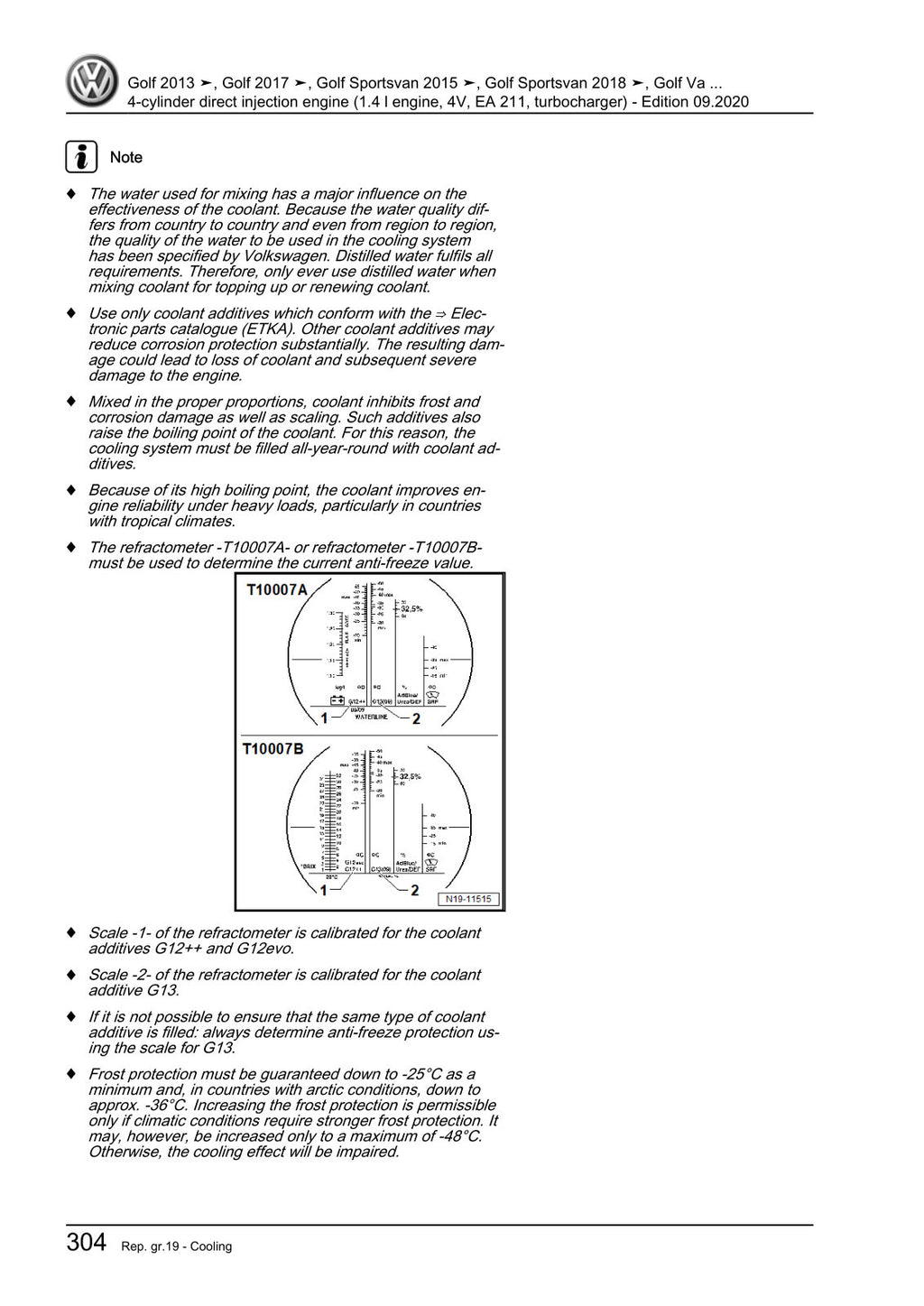 Workshop manual sample — interior (page 310)