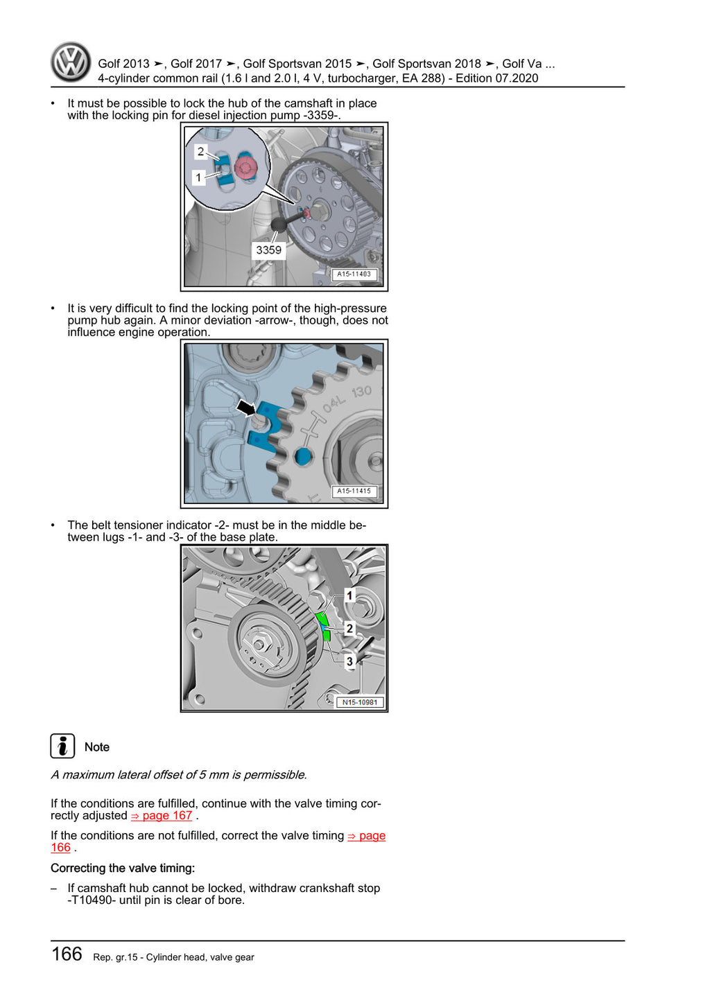Workshop manual sample — interior (page 174)