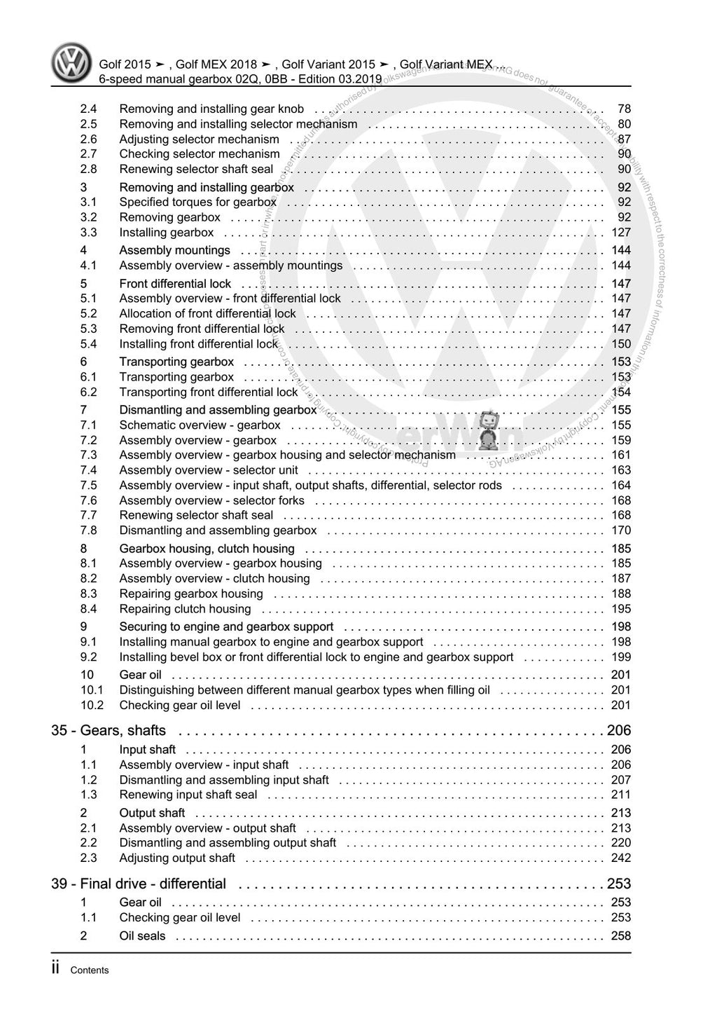 Workshop manual sample — interior (page 4)