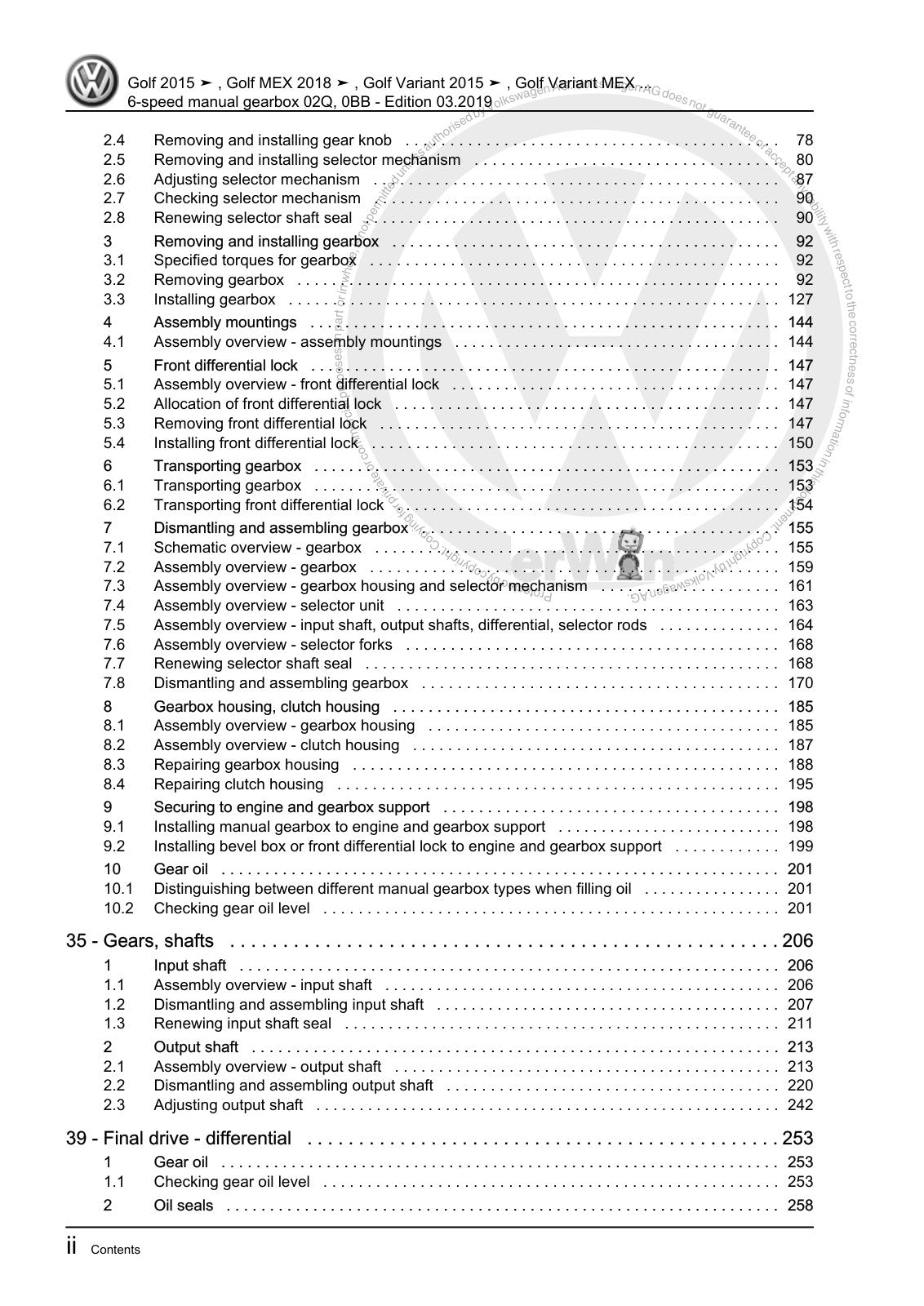 Workshop manual sample — interior (page 4)