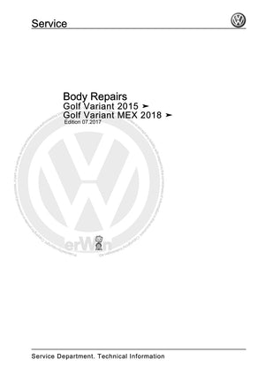 Workshop manual sample — cover (page 1)