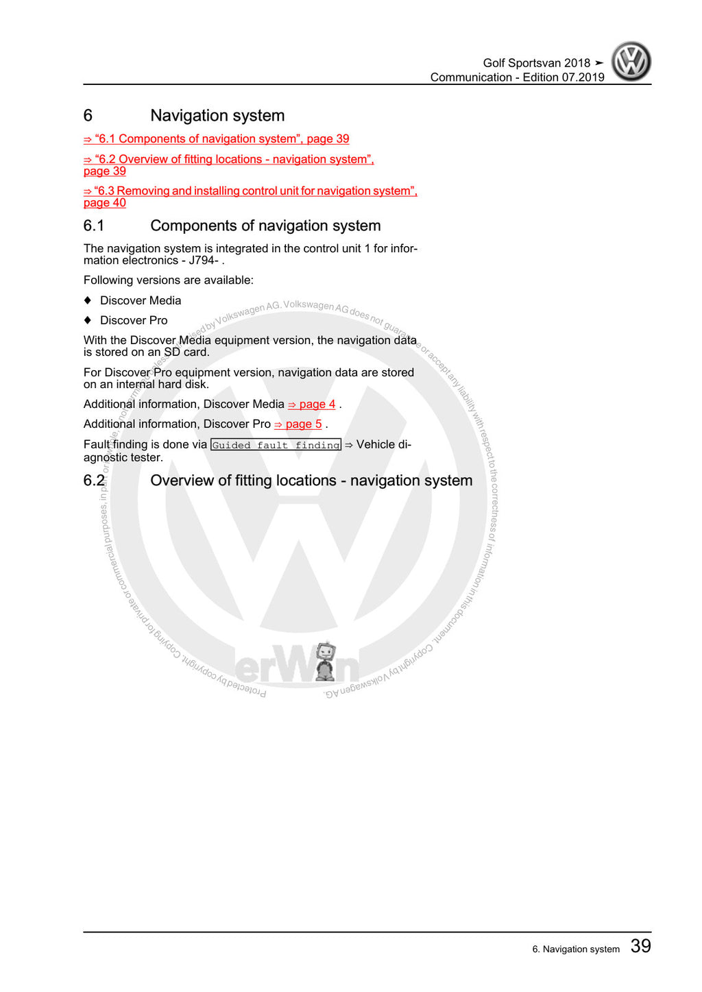 Workshop manual sample — interior (page 43)