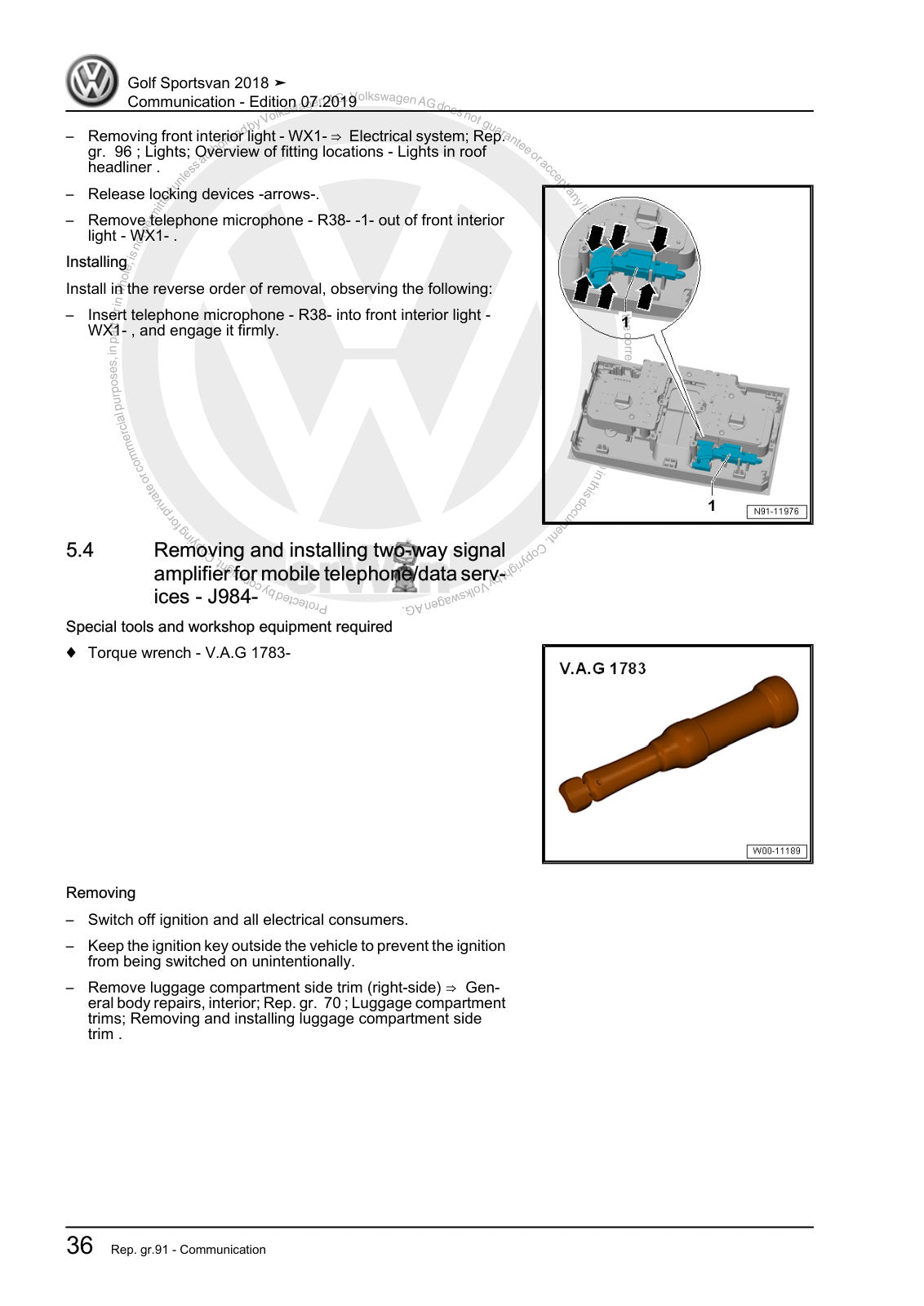 Workshop manual sample — contents/overview (page 40)