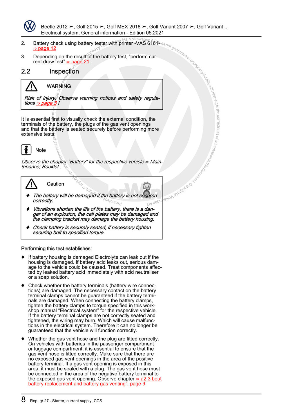 Workshop manual sample — interior (page 12)