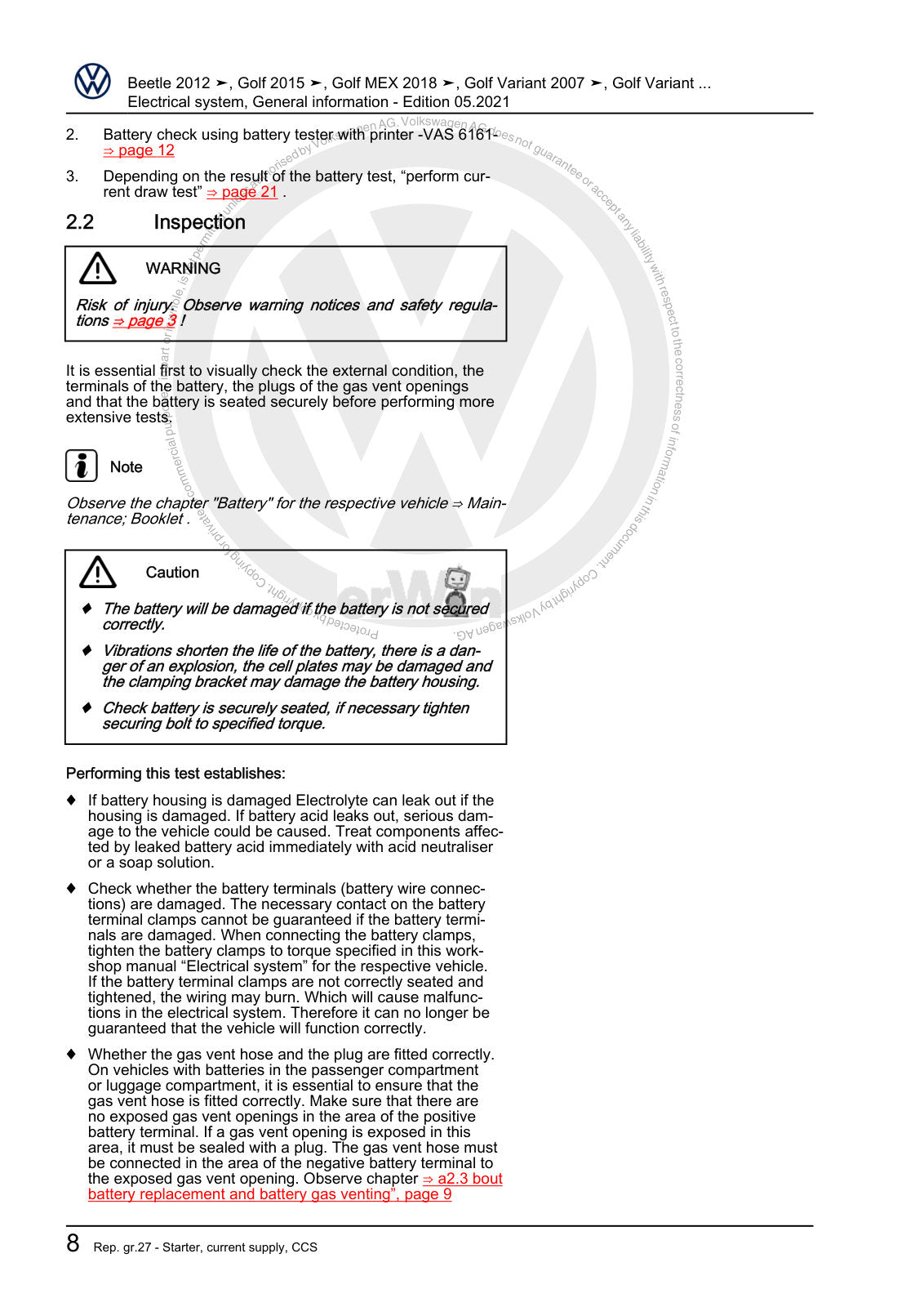 Workshop manual sample — interior (page 12)