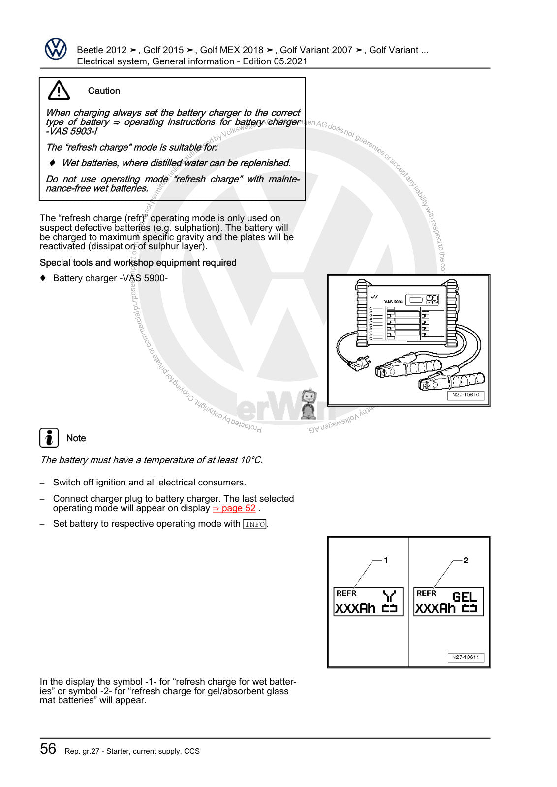Workshop manual sample — interior (page 60)