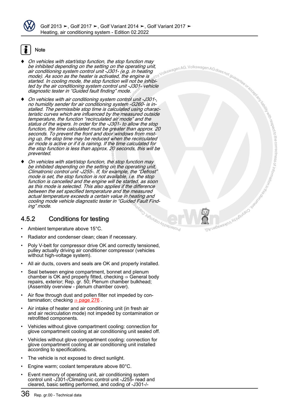Workshop manual sample — interior (page 42)