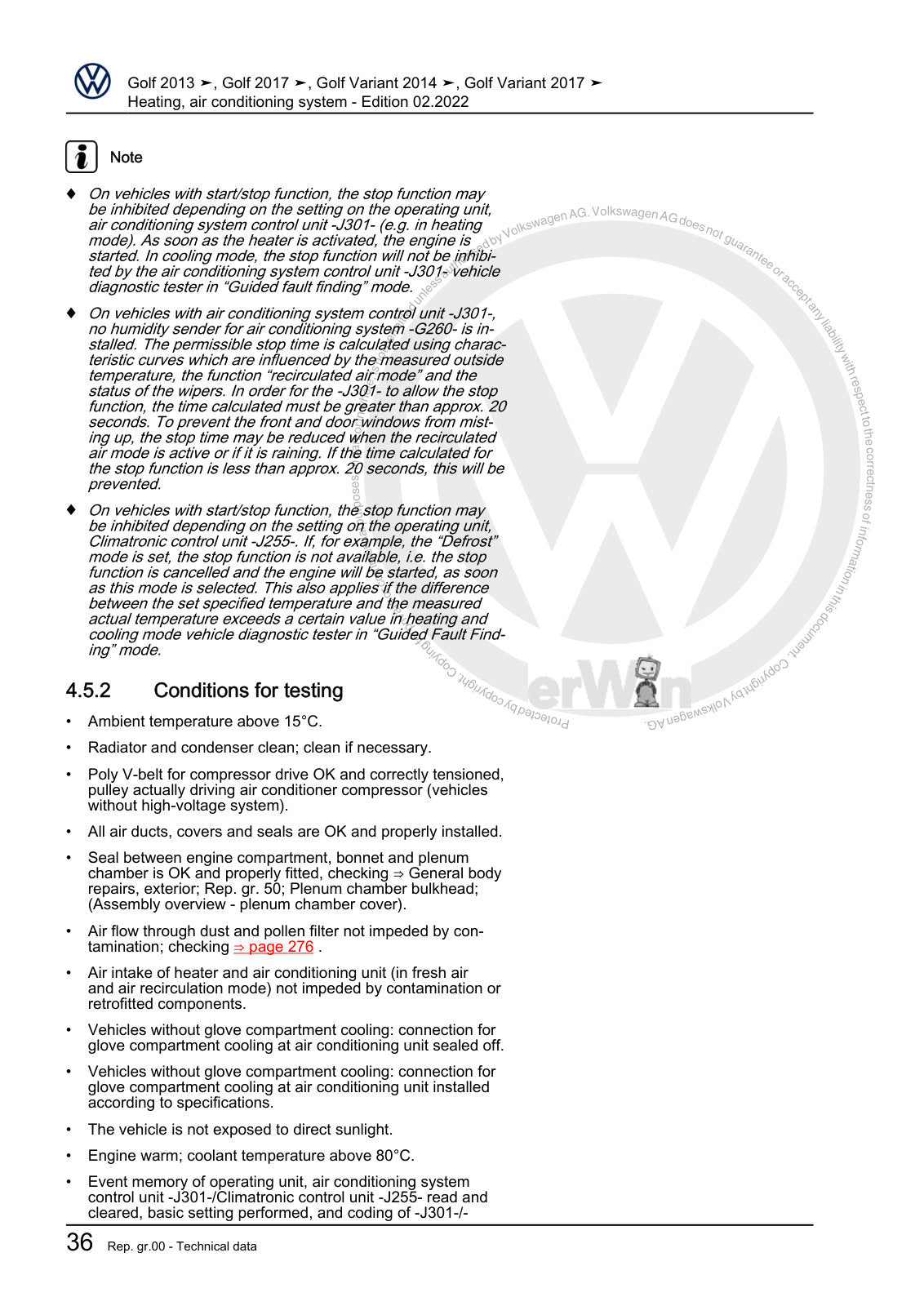 Workshop manual sample — interior (page 42)