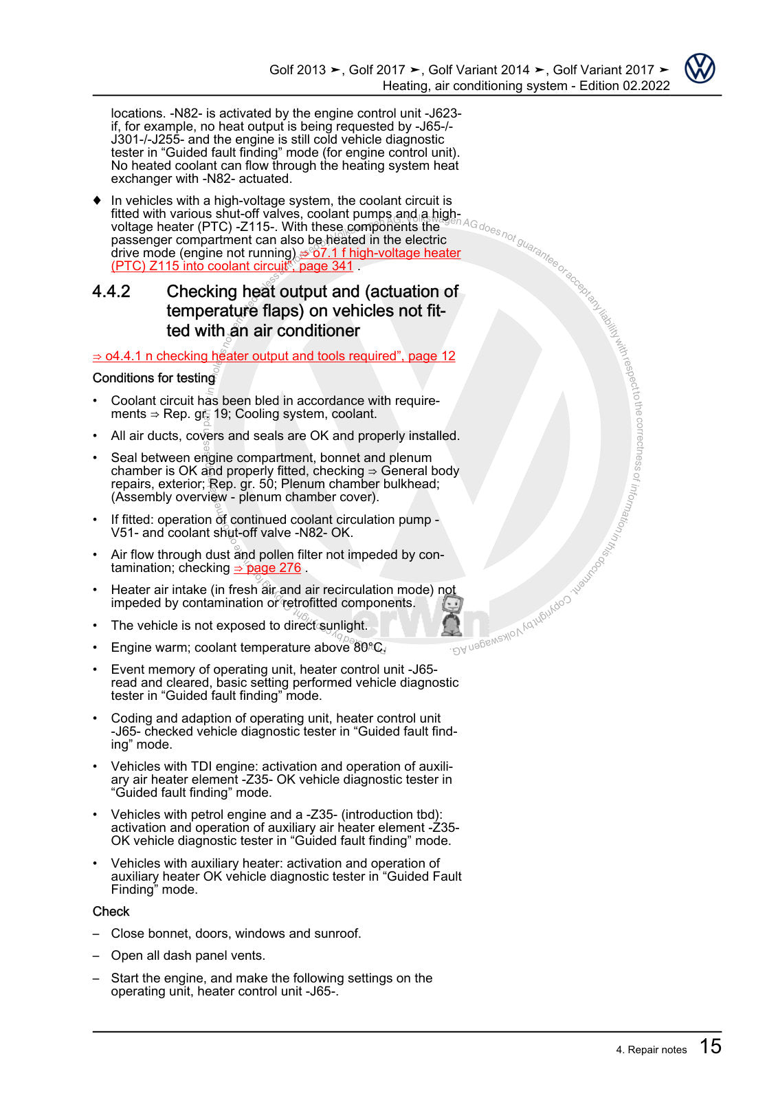 Workshop manual sample — contents/overview (page 21)