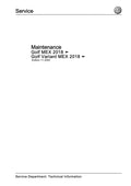 Workshop manual sample — cover (page 1)