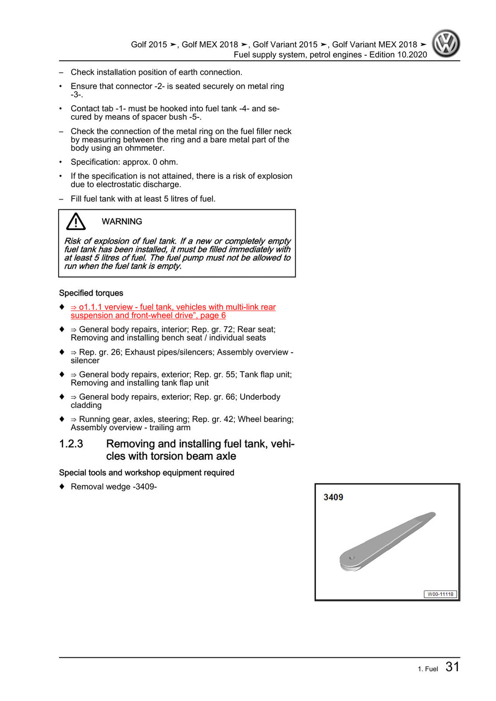 Workshop manual sample — interior (page 35)
