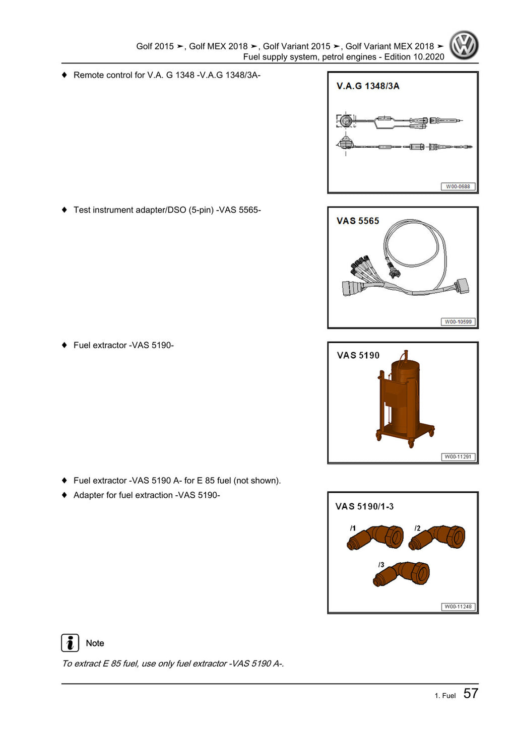 Workshop manual sample — interior (page 61)