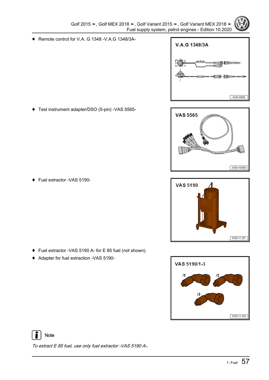 Workshop manual sample — interior (page 61)