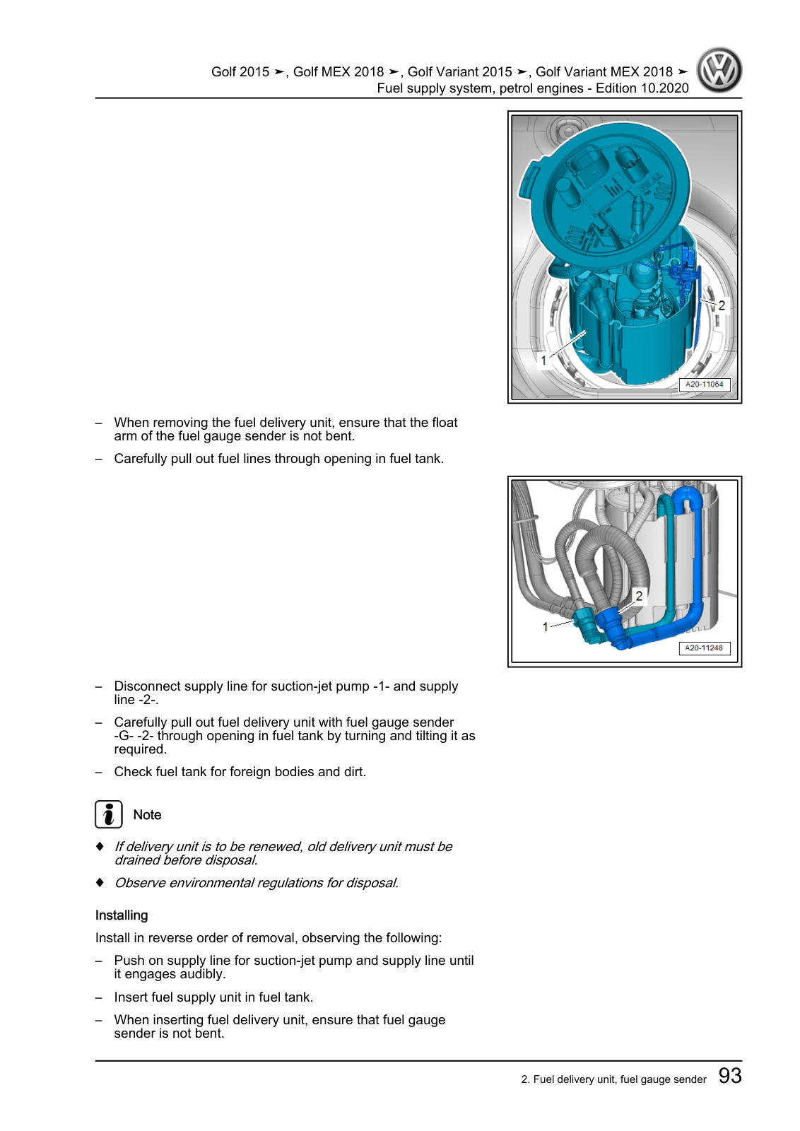 Workshop manual sample — interior (page 97)