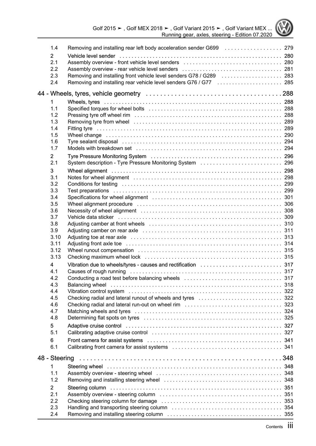 Workshop manual sample — interior (page 5)
